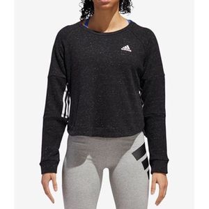ADIDAS Sport 2 Street Cotton Cropped Sweatshirt